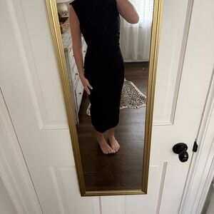 Anthropologie Black Midi Dress